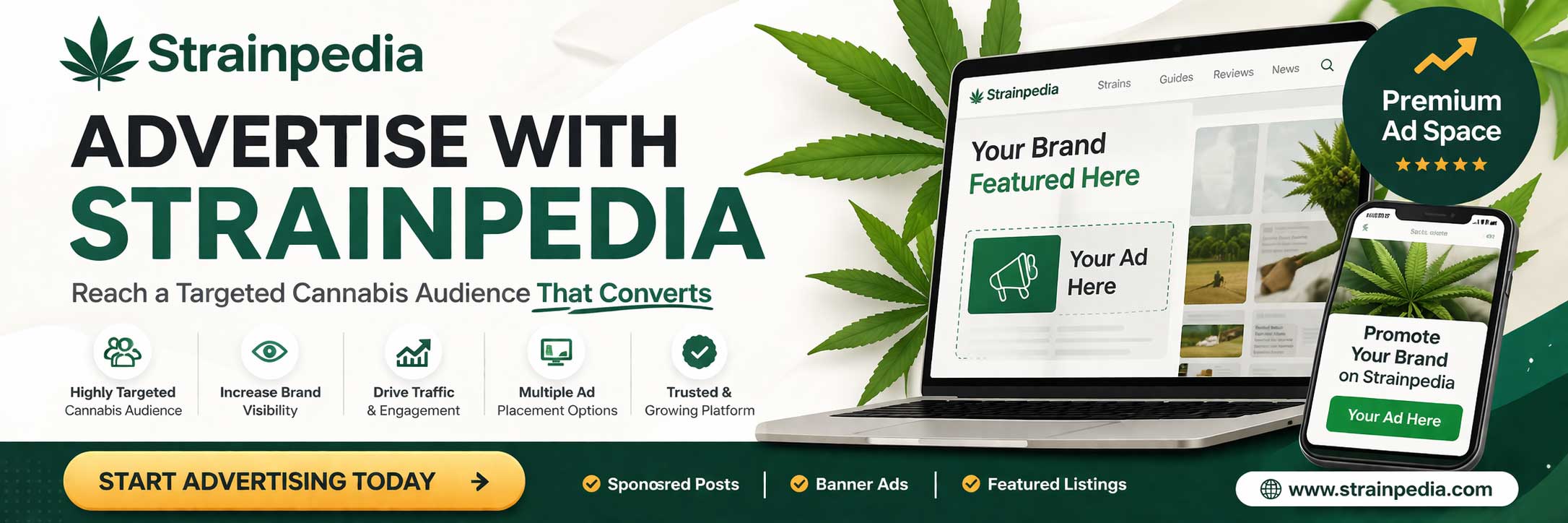 Advertise with Strainpedia